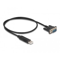 DELOCK USB 2.0 Type-A to RS-232 Serial Cable 50cm - (Color: Black) — Buy in Cyprus with Fast Delivery