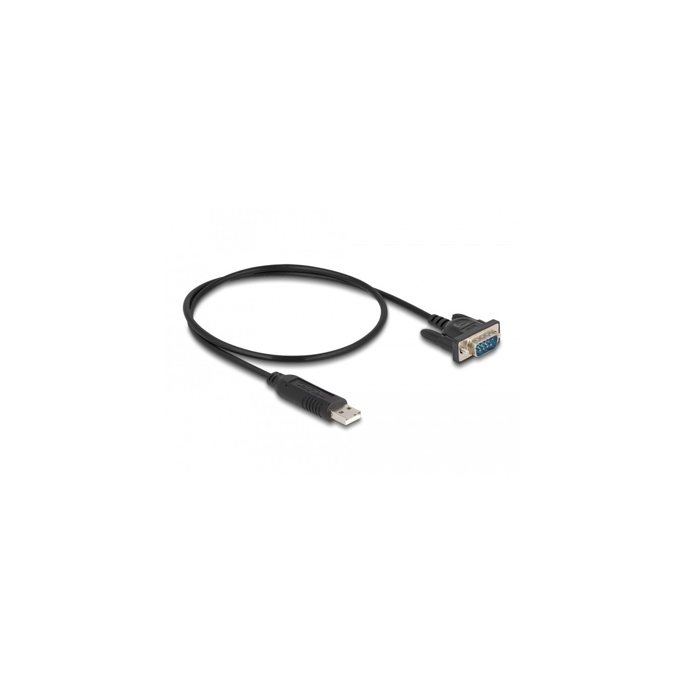 DELOCK USB 2.0 Type-A to RS-232 Serial Cable 50cm - (Color: Black) — Buy in Cyprus with Fast Delivery