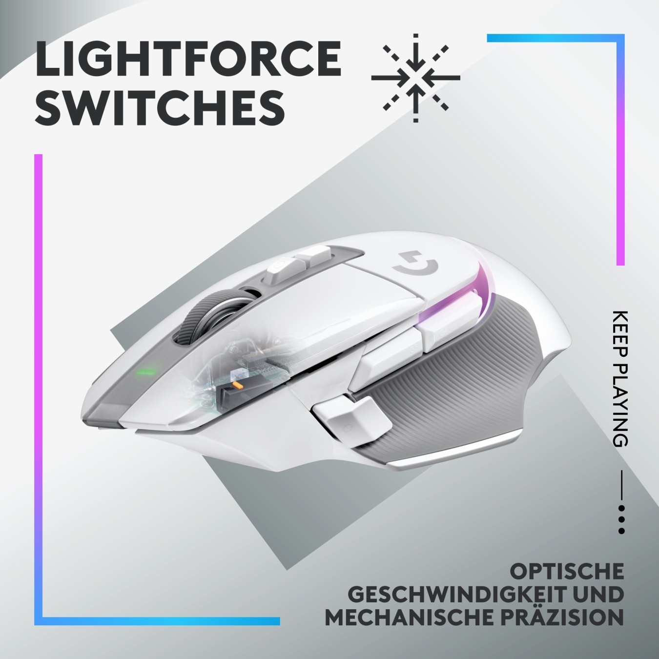 Logitech G502 X PLUS - EER2 - White Premium Wireless Mouse — Buy in Cyprus with Fast Delivery