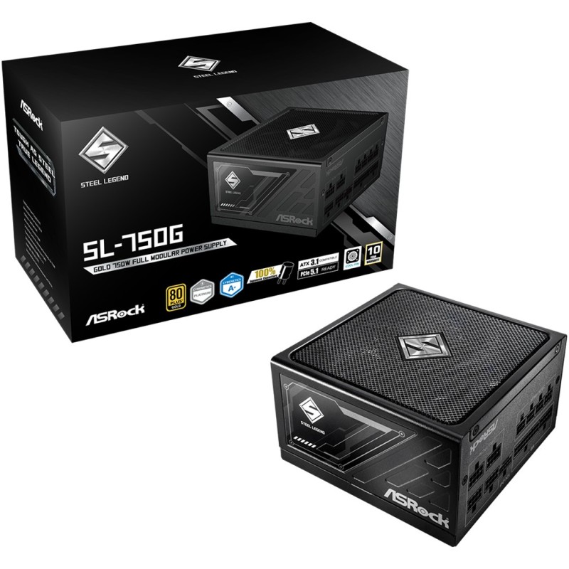 Buy 1000W ASRock Steel Legend SL-1000G - Black, ATX, 80+ Gold, Fully Modular PSU in Cyprus, Nicosia, Limassol, Larnaka, Pafos