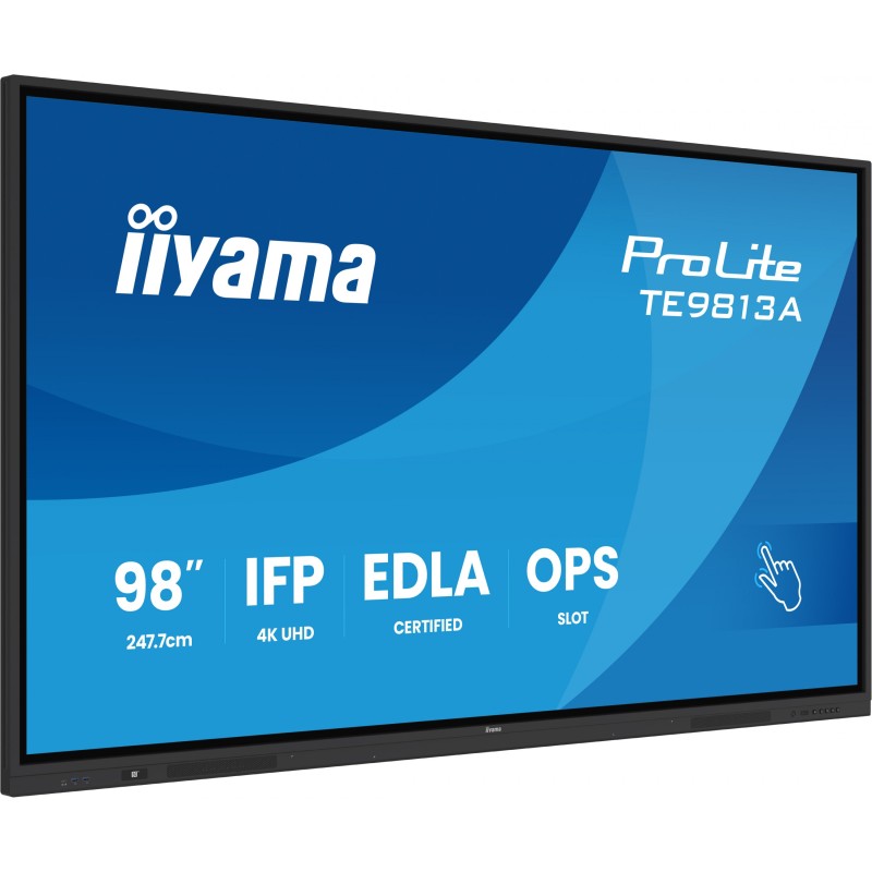 Buy iiyama ProLite TE9813A-B1AG - 97.5-inch IPS 4K Interactive IR Touch Display ... in Cyprus, Nicosia, Limassol, Larnaka, Pafos