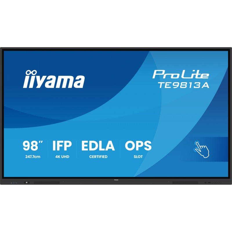 Buy iiyama ProLite TE9813A-B1AG - 97.5-inch IPS 4K Interactive IR Touch Display ... in Cyprus, Nicosia, Limassol, Larnaka, Pafos
