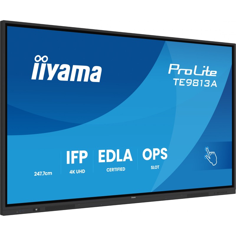 Buy iiyama ProLite TE9813A-B1AG - 97.5-inch IPS 4K Interactive IR Touch Display ... in Cyprus, Nicosia, Limassol, Larnaka, Pafos