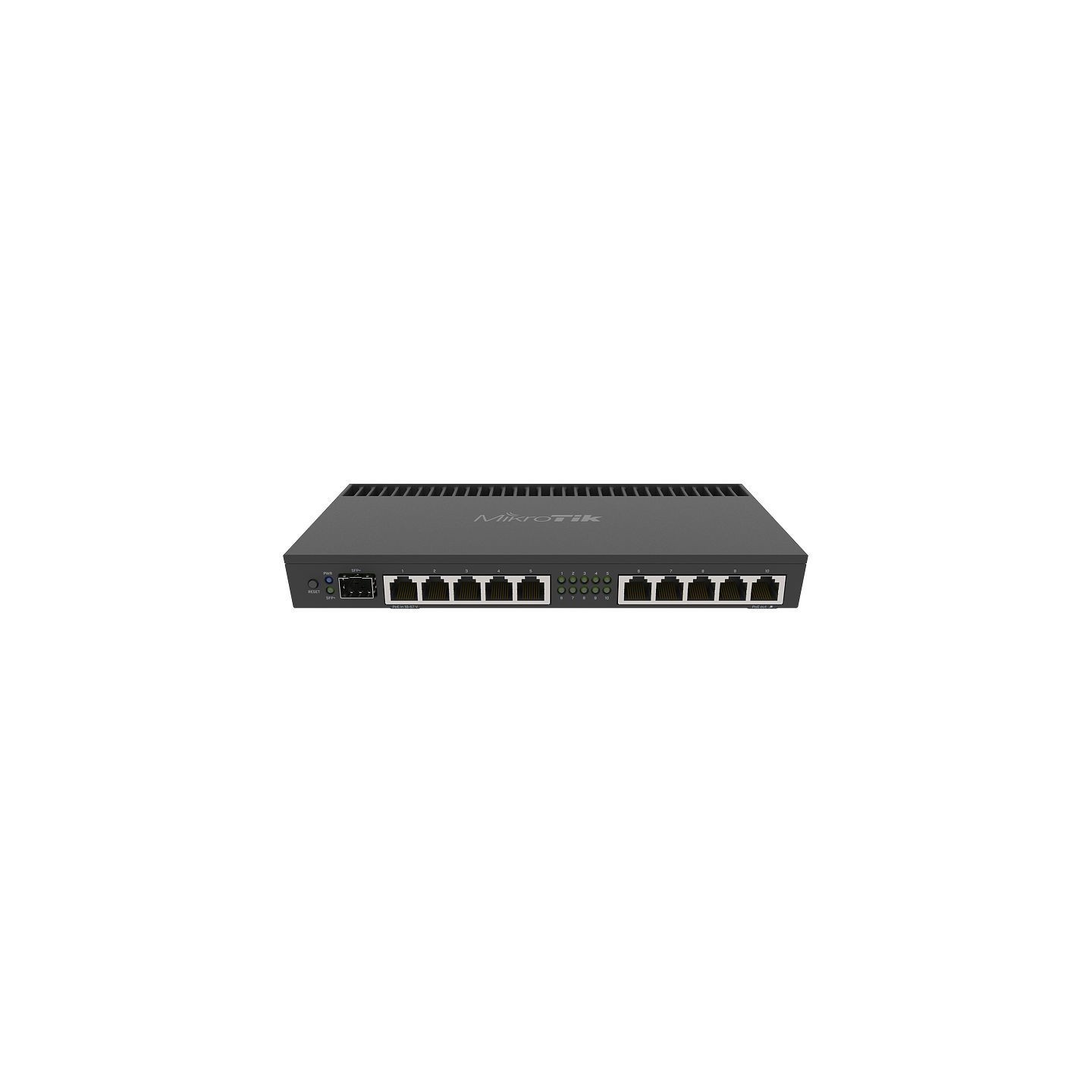 Mikrotik RB4011iGS+RM - RB4011iGS+RM - Black, 1 GB RAM, 1400 MHz, 10x Gigabit Ethernet, 1x SFP+