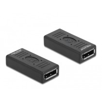 DELOCK DisplayPort 1.2 Female-to-Female Adapter with Pin 20 - Black — Buy in Cyprus with Fast Delivery