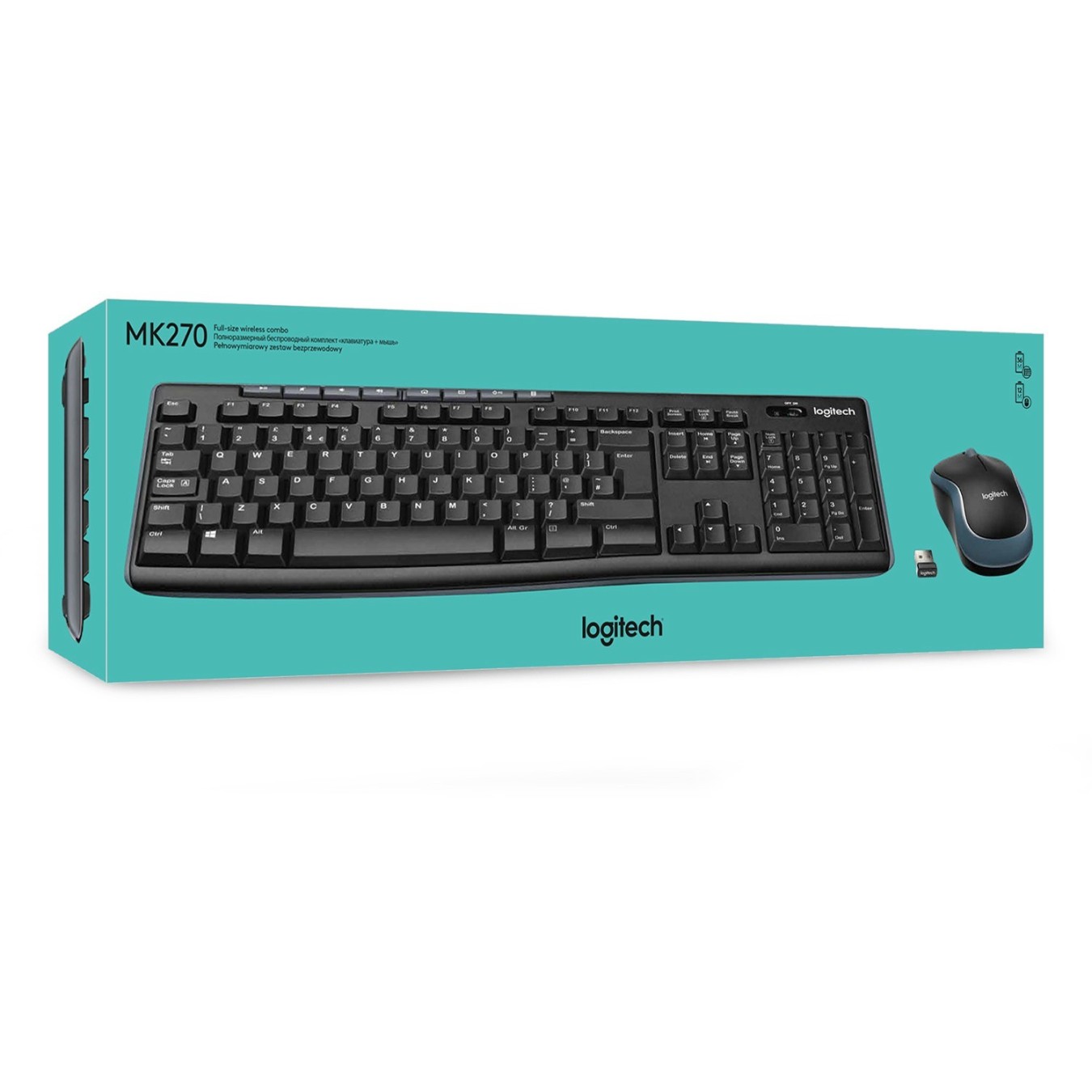 WIRELESS COMBO MK270 - MK270 - (2.4 GHz dongle, Windows layout, Full-size keyboard) — Buy in Cyprus with Fast Delivery