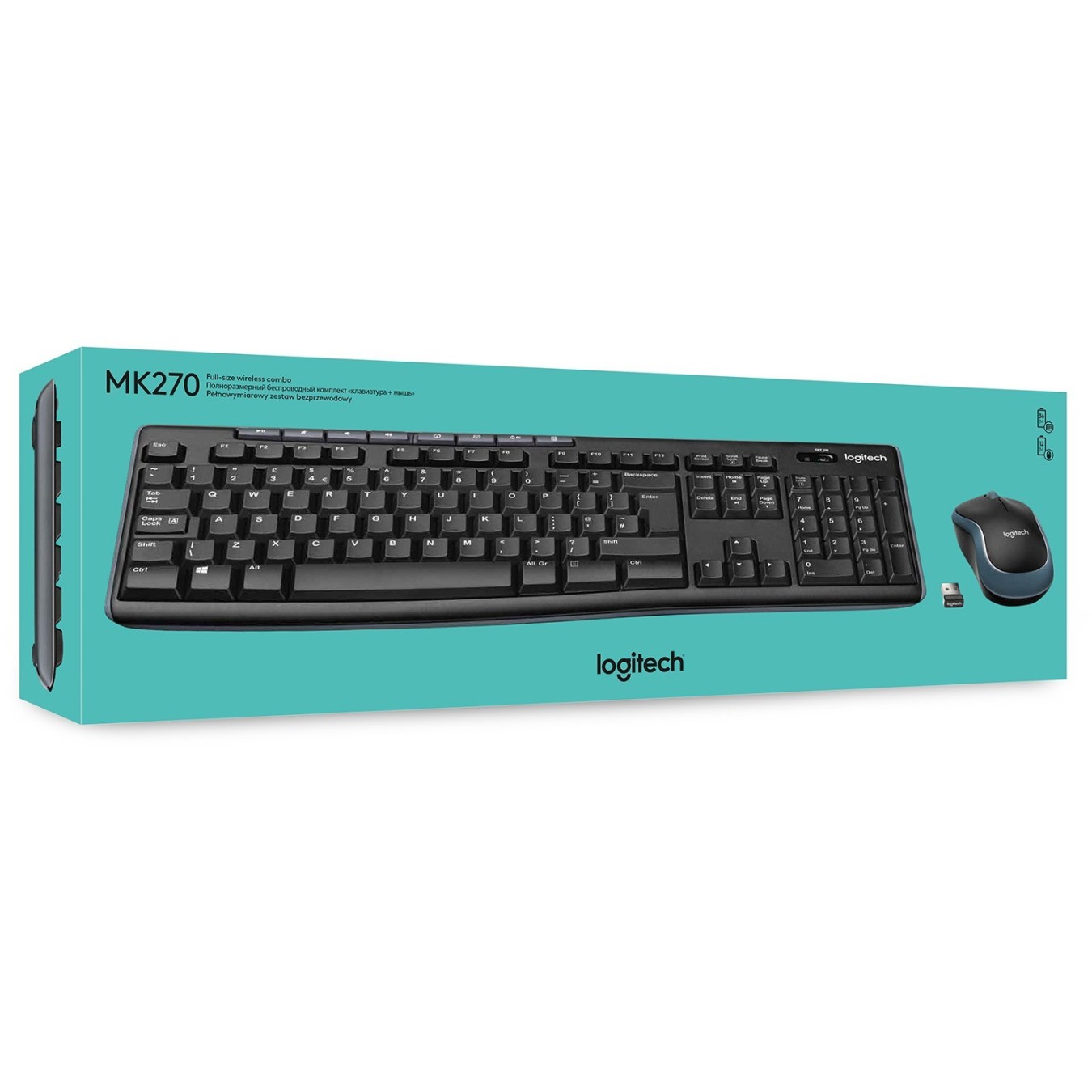 WIRELESS COMBO MK270 - MK270 - (2.4 GHz dongle, Windows layout, Full-size keyboard) — Buy in Cyprus with Fast Delivery
