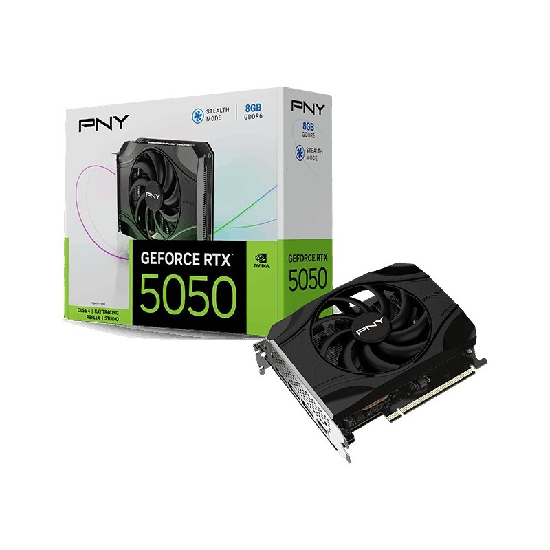 Buy PNY GeForce RTX 5050 8GB - RTX 5050 - Black, GDDR6, 128-bit, PCIe 5.0 x8 in Cyprus, Nicosia, Limassol, Larnaka, Pafos