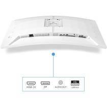 Philips 86.4cm (34.0') - 34M2C5501A - White, 34-inch UWQHD curved monitor, 2xHDMI+DP+USB, 180 Hz, 1 ms