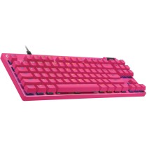 LOGITECH PRO X TKL RAPID - PRO X TKL RAPID - Magenta (US), QWERTY US International, Magnetic-mechanical switch, LED, Wired USB