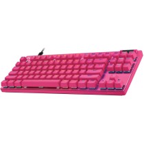 LOGITECH PRO X TKL RAPID - PRO X TKL RAPID - Magenta (US), QWERTY US International, Magnetic-mechanical switch, LED, Wired USB