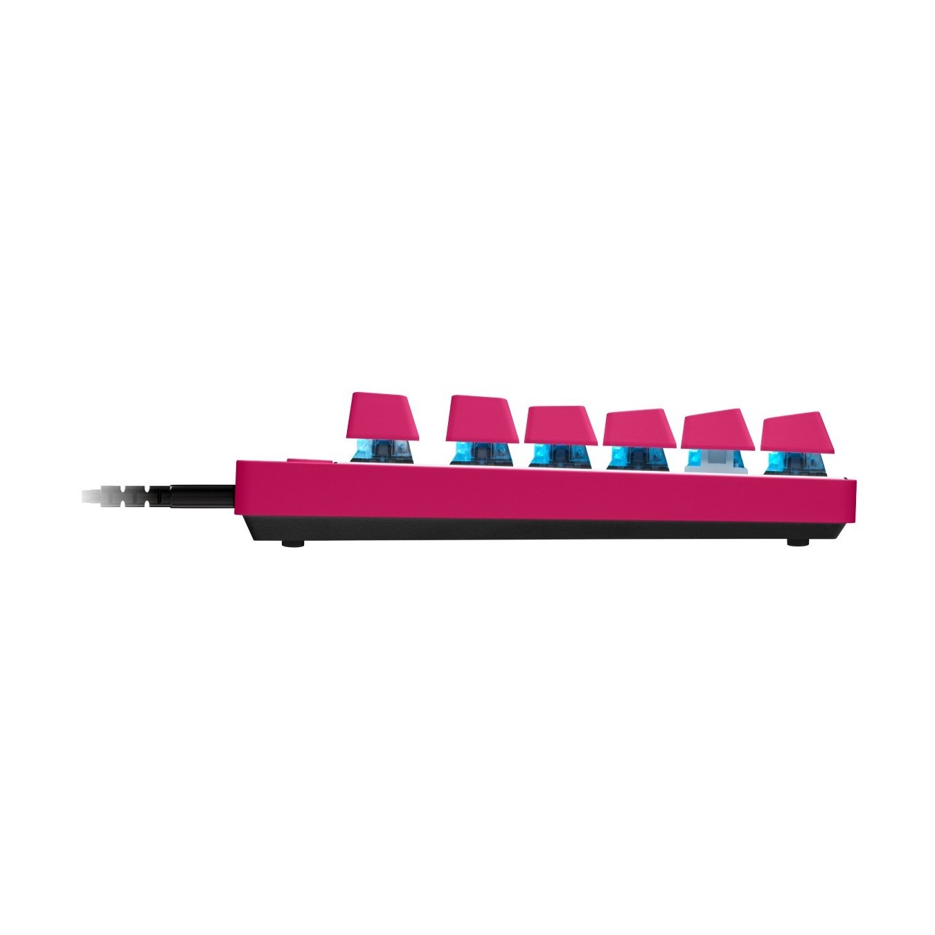 LOGITECH PRO X TKL RAPID - PRO X TKL RAPID - Magenta (US), QWERTY US International, Magnetic-mechanical switch, LED, Wired USB