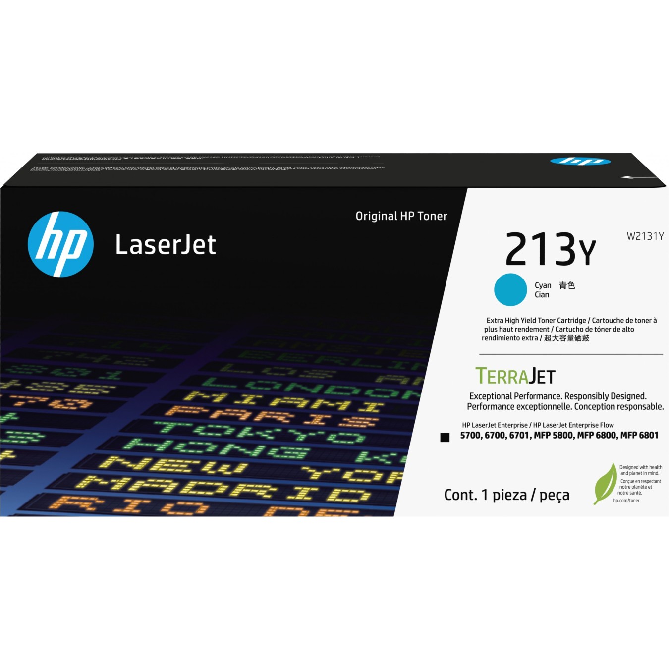 HP Toner 213Y W2131Y - Cyan Original High-Yield 12000 pages — Buy in Cyprus with Fast Delivery
