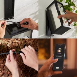 Buy Philips Hue White & Color Ambiance Impress Outdoor Wall Light - Black, 2x8W ... in Cyprus, Nicosia, Limassol, Larnaka, Pafos