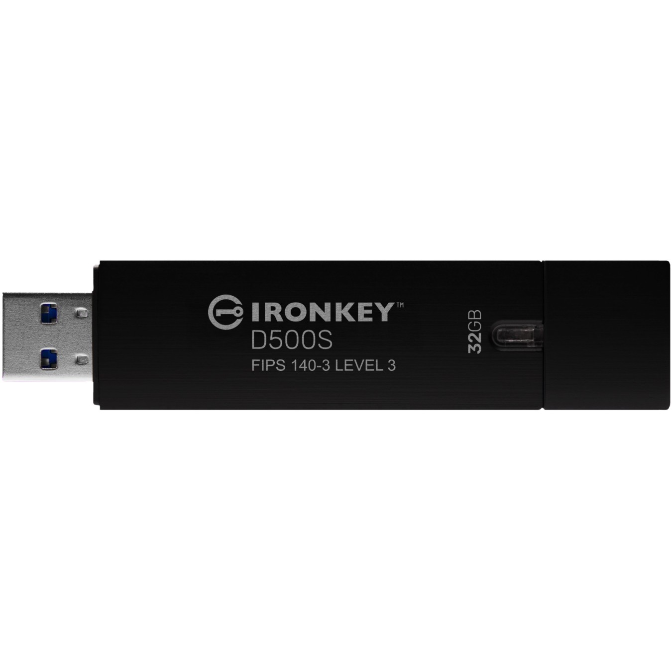 Kingston IronKey USB-Stick 32GB - D500S - Black, USB 3.2 Gen1, AES-256, FIPS 140-3 — Buy in Cyprus with Fast Delivery