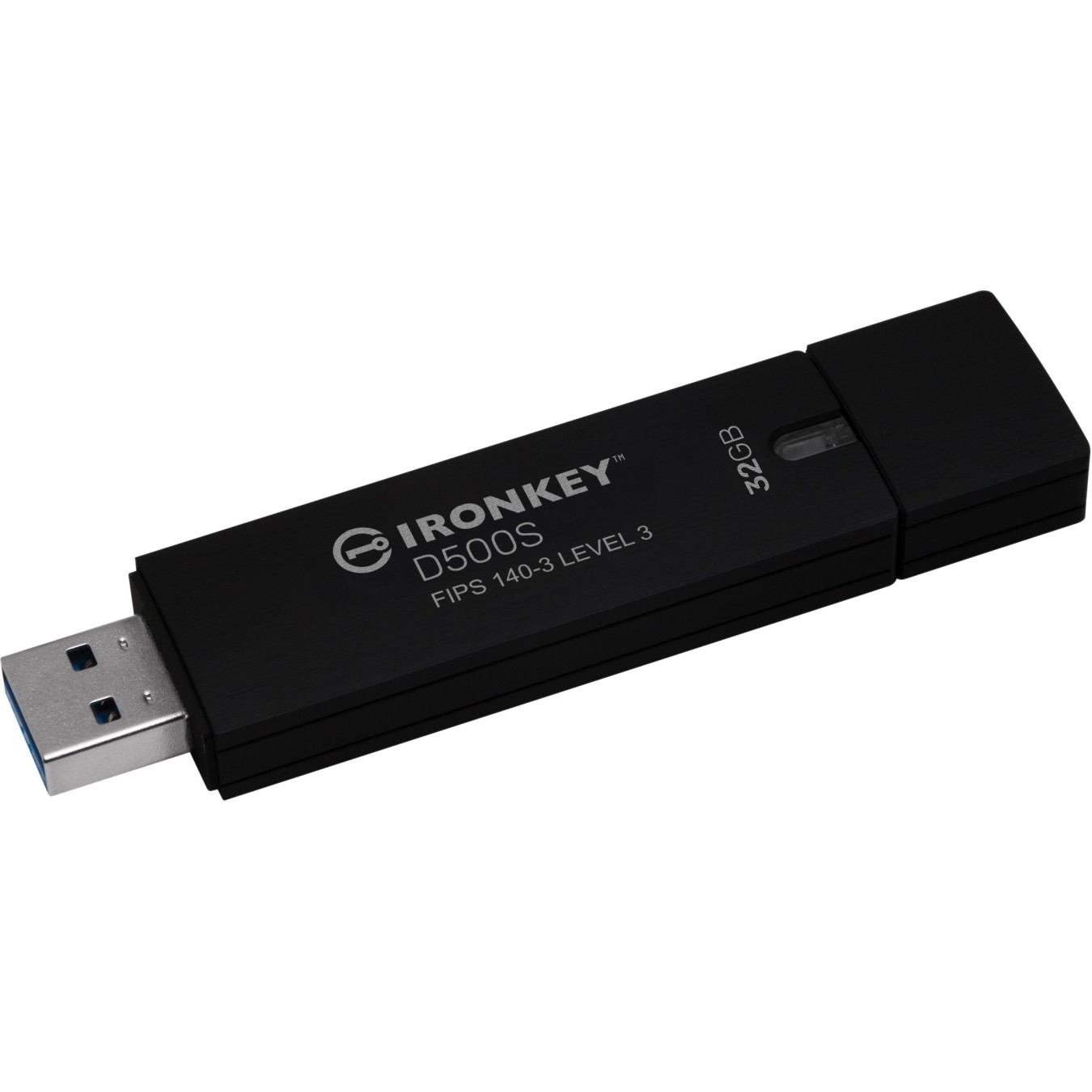 Kingston IronKey USB-Stick 32GB - D500S - Black, USB 3.2 Gen1, AES-256, FIPS 140-3 — Buy in Cyprus with Fast Delivery