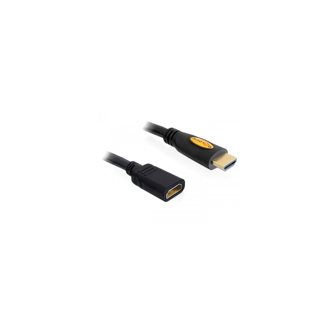 DELOCK HDMI Extension Cable with Ethernet - HDMI A Male to HDMI A Female - High Speed, 2 m — Buy in Cyprus with Fast Delivery
