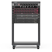 Universal 19-Inch Equipment Rack with Castors - 16U Freestanding - Black Steel — Buy in Cyprus with Fast Delivery