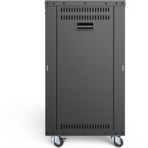 Universal 19-Inch Equipment Rack with Castors - 16U Freestanding - Black Steel — Buy in Cyprus with Fast Delivery