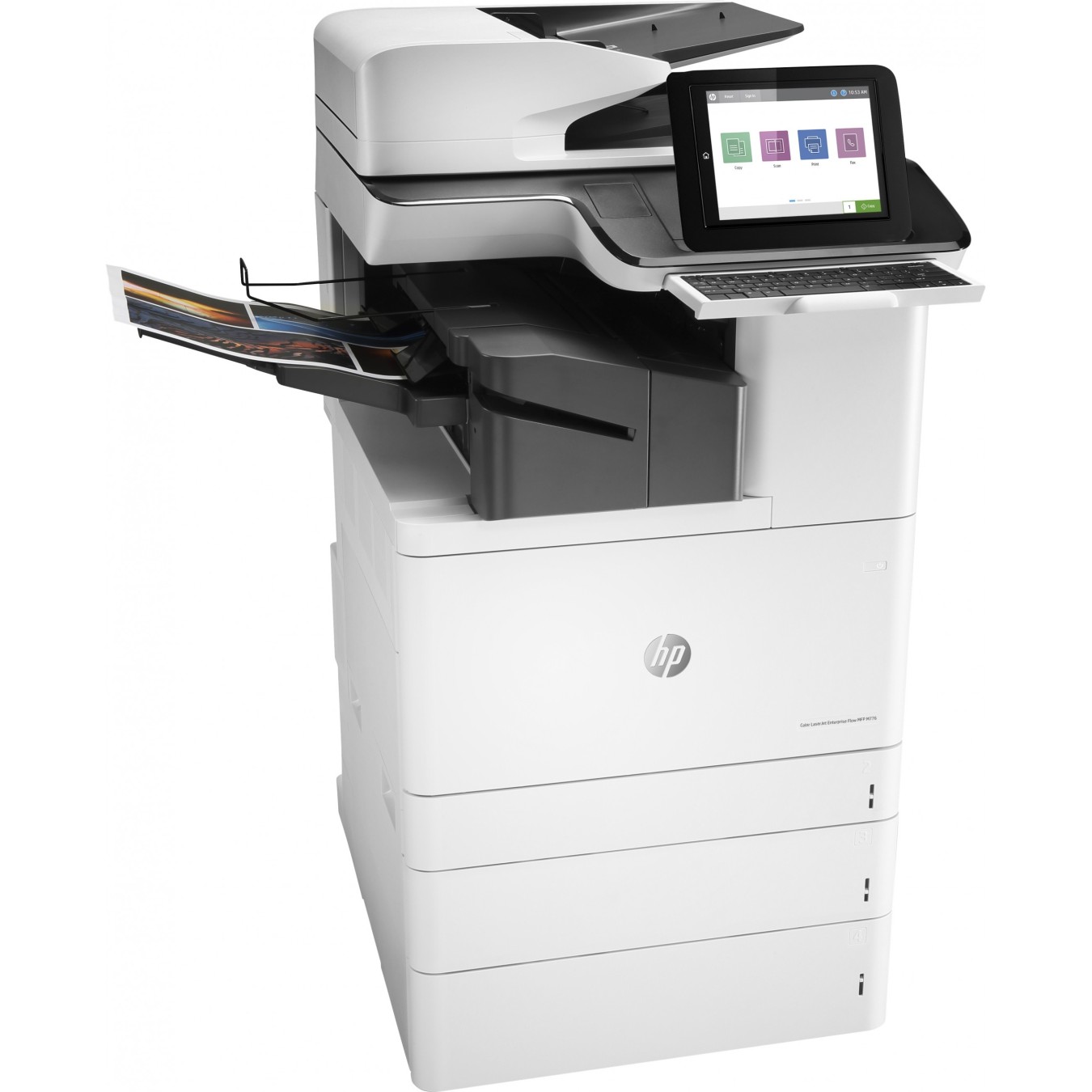 HP LaserJet Enterprise Flow MFP M776zs - Color Laser Multifunction Printer - 1750-sheet capacity, USB 2.0 LAN Wi-Fi