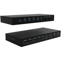 Buy D I-TEC USB-C KVM DOCKING STATION - Black, Dual display, 4x HDMI 2.0, 2x USB... in Cyprus, Nicosia, Limassol, Larnaka, Pafos