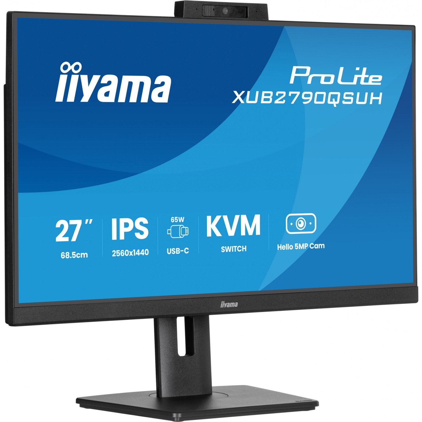 IIYAMA TFT - XUB2790QSUH - 27'' IPS QHD (2560x1440), HDMI/DP/USB-C, KVM hv, Black — Buy in Cyprus with Fast Delivery