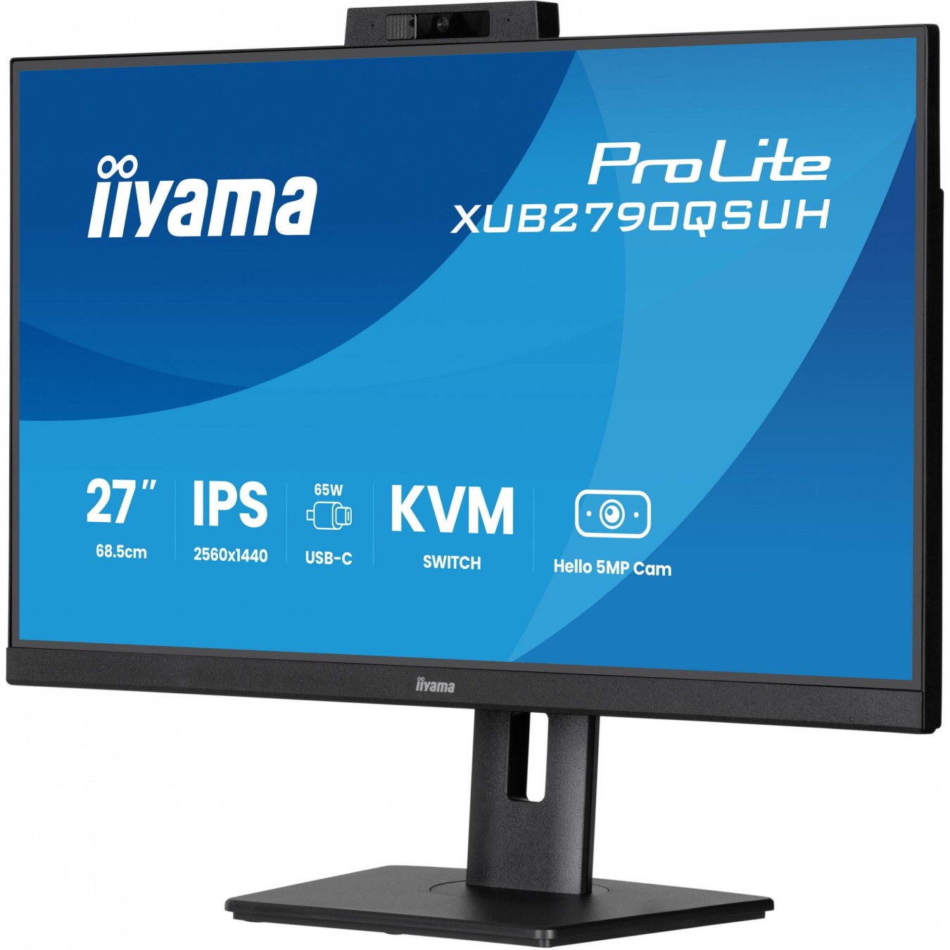 IIYAMA TFT - XUB2790QSUH - 27'' IPS QHD (2560x1440), HDMI/DP/USB-C, KVM hv, Black — Buy in Cyprus with Fast Delivery