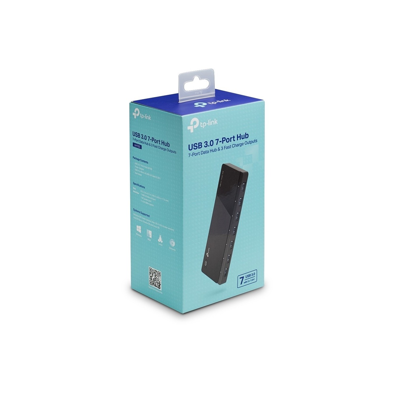 TP-Link 7-Port USB 3.0 Hub - UH700 - Black, 5Gbps, External Power — Buy in Cyprus with Fast Delivery
