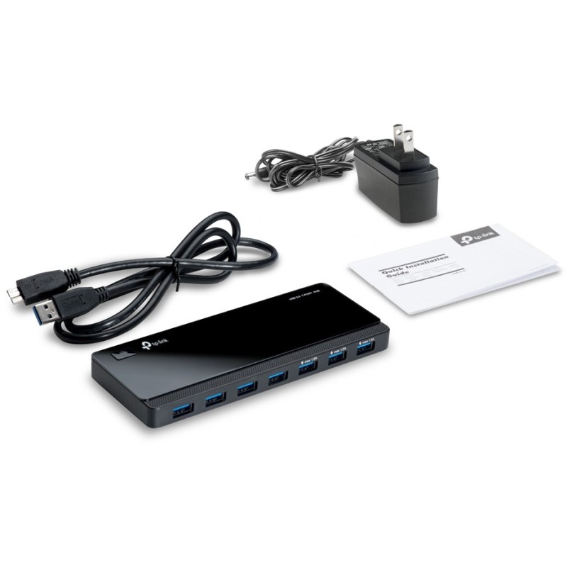 Buy TP-Link 7-Port USB 3.0 Hub - UH700 - Black, 5Gbps, External Power in Cyprus, Nicosia, Limassol, Larnaka, Pafos