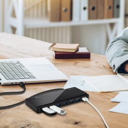 Buy TP-Link 7-Port USB 3.0 Hub - UH700 - Black, 5Gbps, External Power in Cyprus, Nicosia, Limassol, Larnaka, Pafos