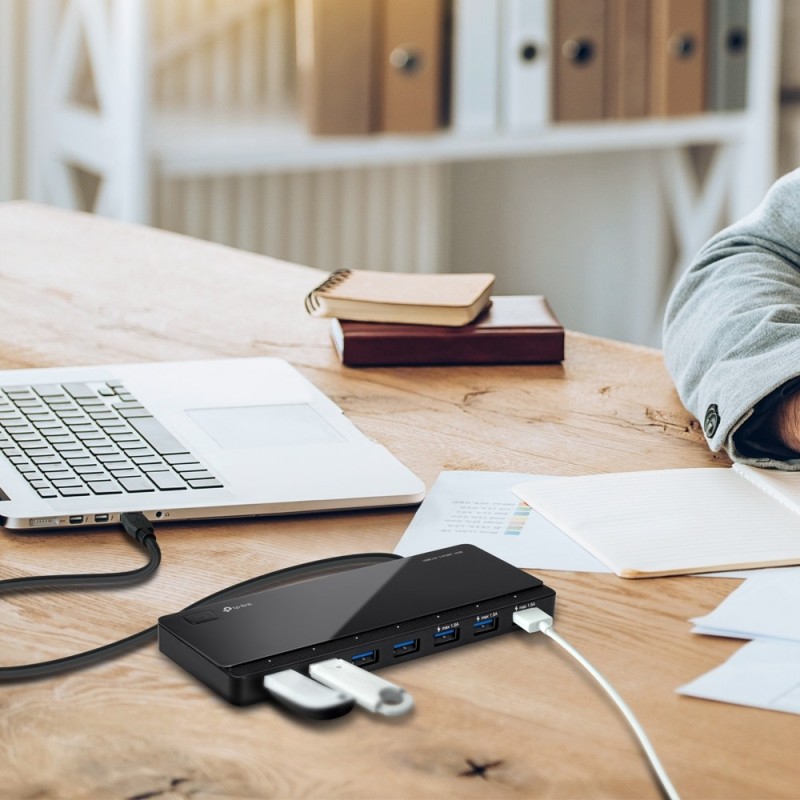 Buy TP-Link 7-Port USB 3.0 Hub - UH700 - Black, 5Gbps, External Power in Cyprus, Nicosia, Limassol, Larnaka, Pafos