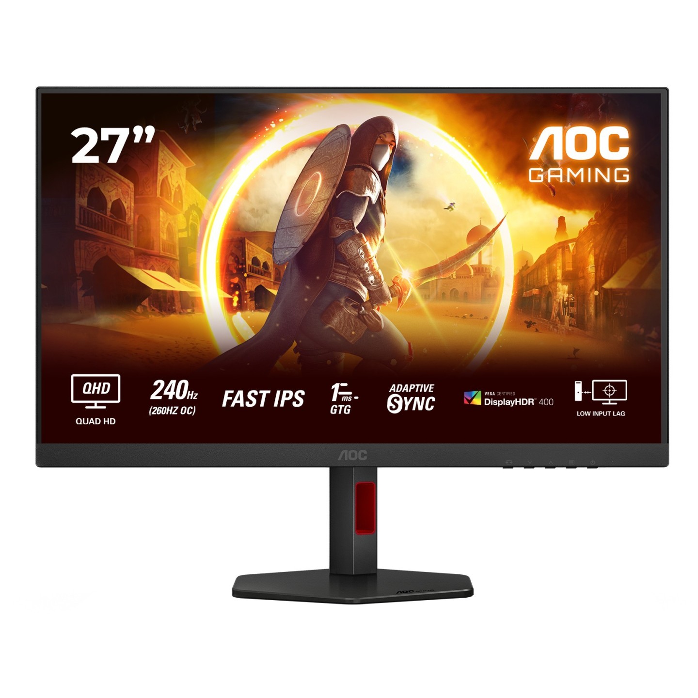 AOC Q27G4ZR 27-inch 2560x1440 240Hz Fast IPS Gaming Monitor (Boxed) — Buy in Cyprus with Fast Delivery