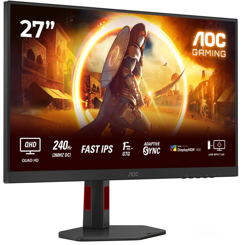 AOC Q27G4ZR 27-inch 2560x1440 240Hz Fast IPS Gaming Monitor (Boxed) — Buy in Cyprus with Fast Delivery