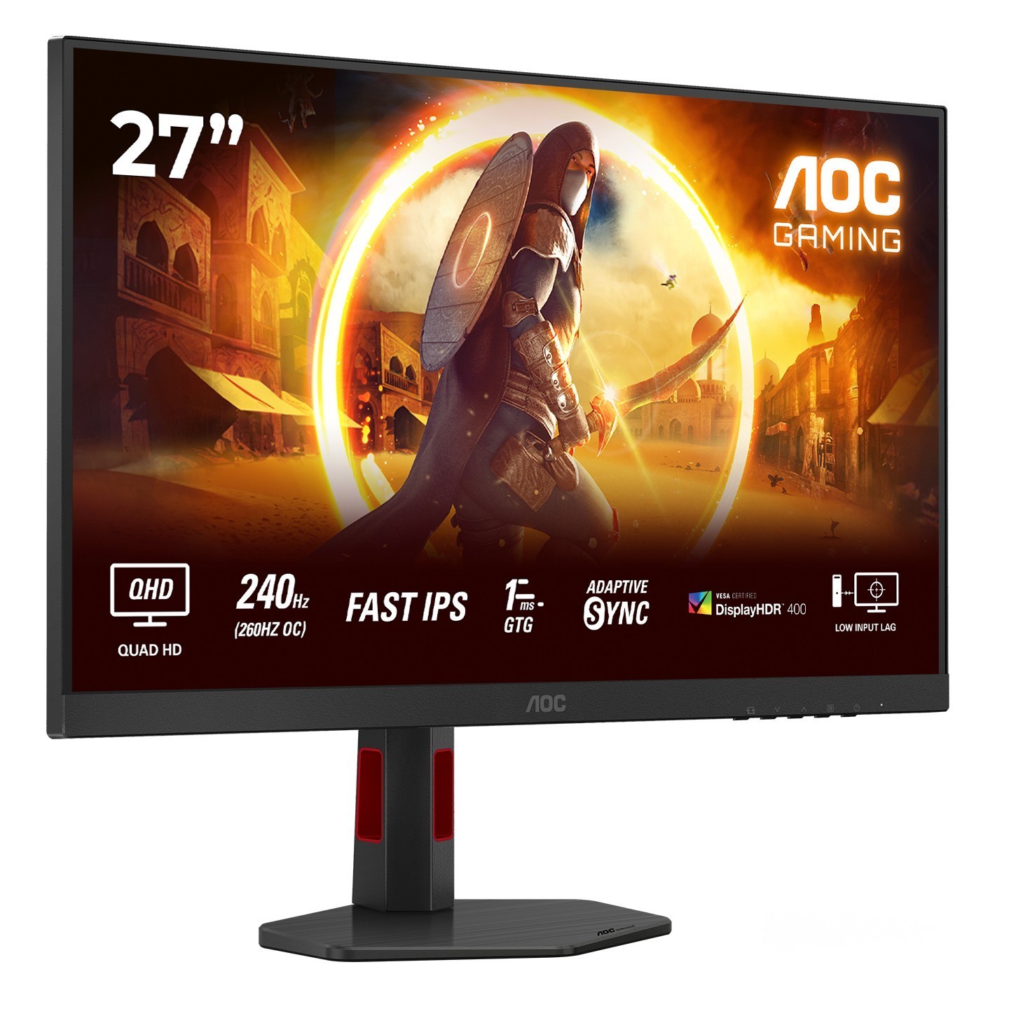 AOC Q27G4ZR 27-inch 2560x1440 240Hz Fast IPS Gaming Monitor (Boxed) — Buy in Cyprus with Fast Delivery