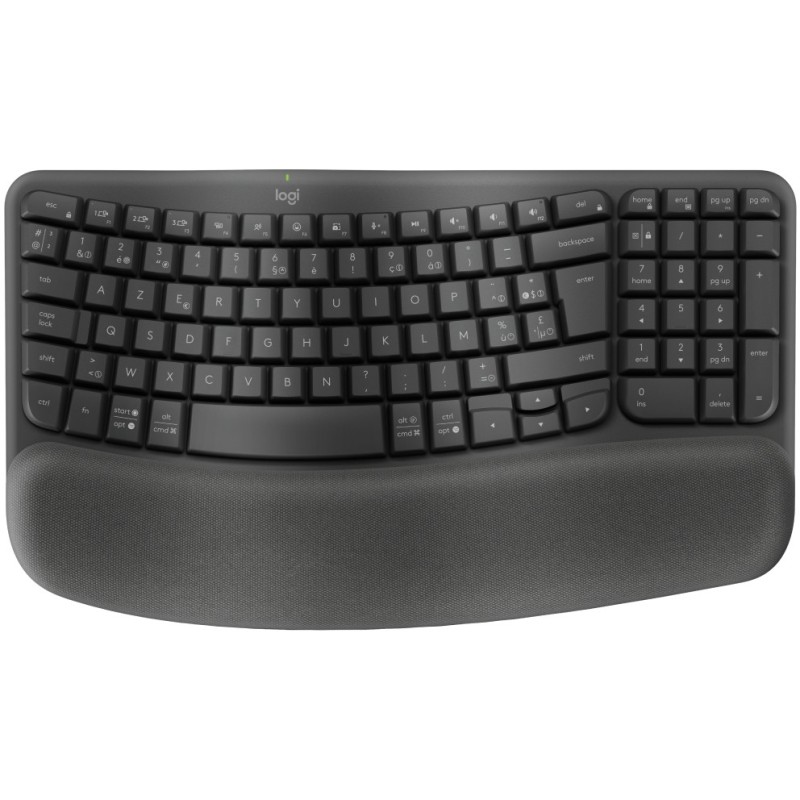 Buy Logitech ERGO Wave Keyboard Graphite - Characteristics (Graphite, AZERTY, Fu... in Cyprus, Nicosia, Limassol, Larnaka, Pafos