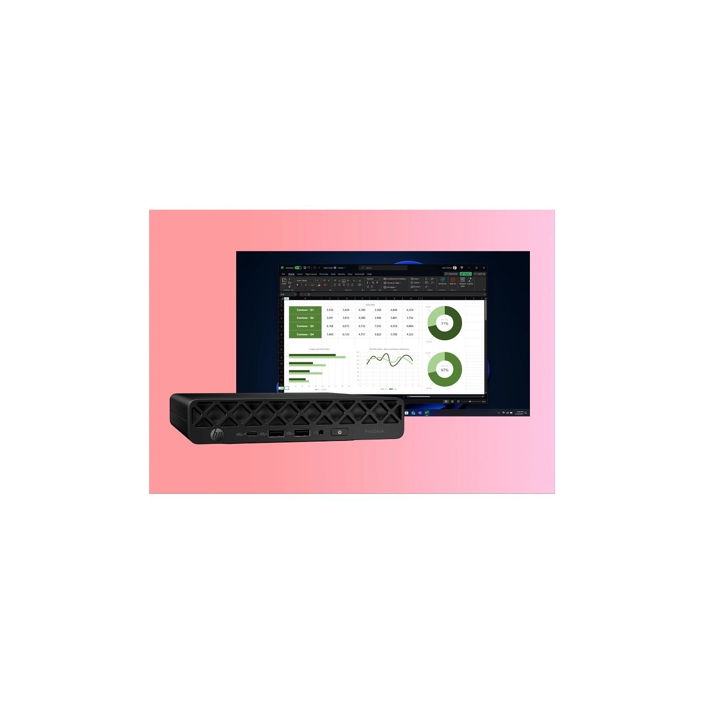 HP ProDesk 4 Mini G1i U7-265T Intel Core Ultra 7 16GB 512GB SSD Win11 Pro (Boxed) — Buy in Cyprus with Fast Delivery