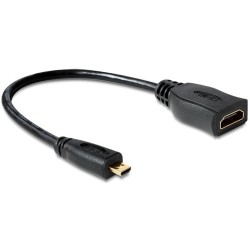 Buy DELOCK Micro HDMI to HDMI Adapter Cable - 23 cm length in Cyprus, Nicosia, Limassol, Larnaka, Pafos