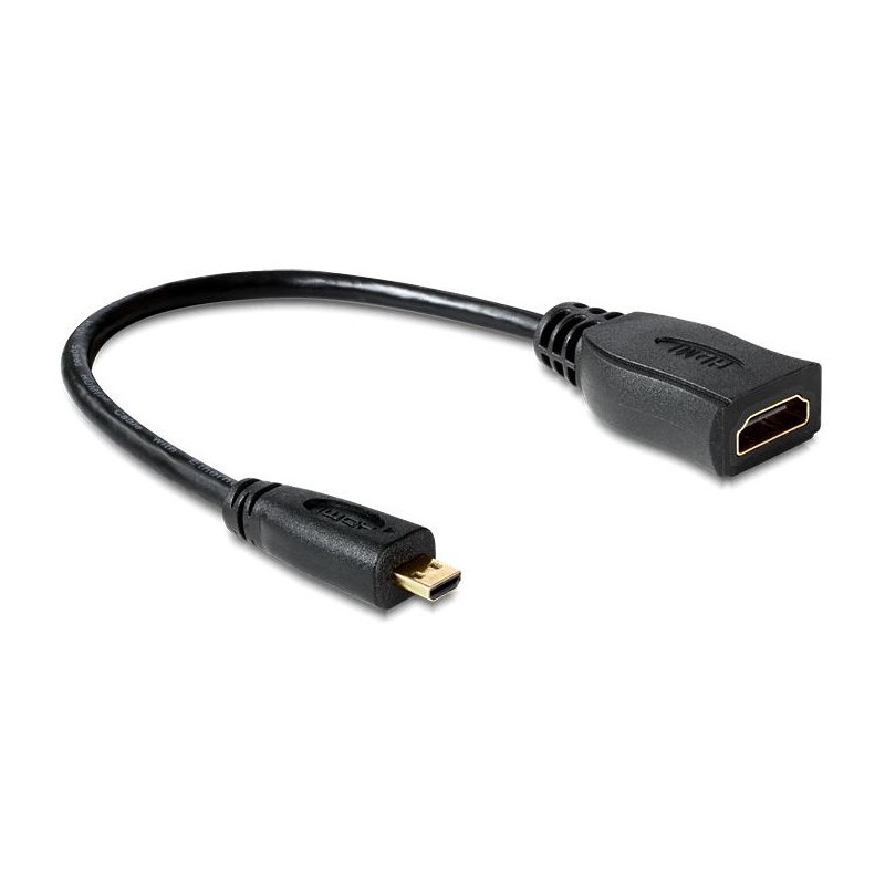 Buy DELOCK Micro HDMI to HDMI Adapter Cable - 23 cm length in Cyprus, Nicosia, Limassol, Larnaka, Pafos