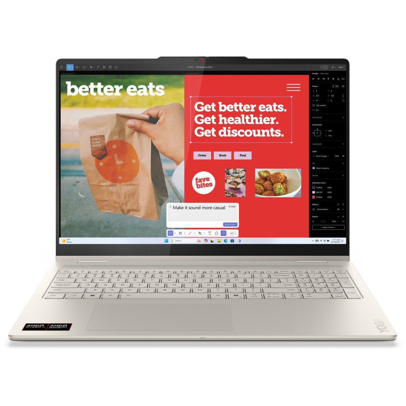 Lenovo Yoga 7 - 16AKP10 - Seashell Grey, 16GB LPDDR5x, 1TB SSD, OLED 16" 120Hz, Windows 11 Home