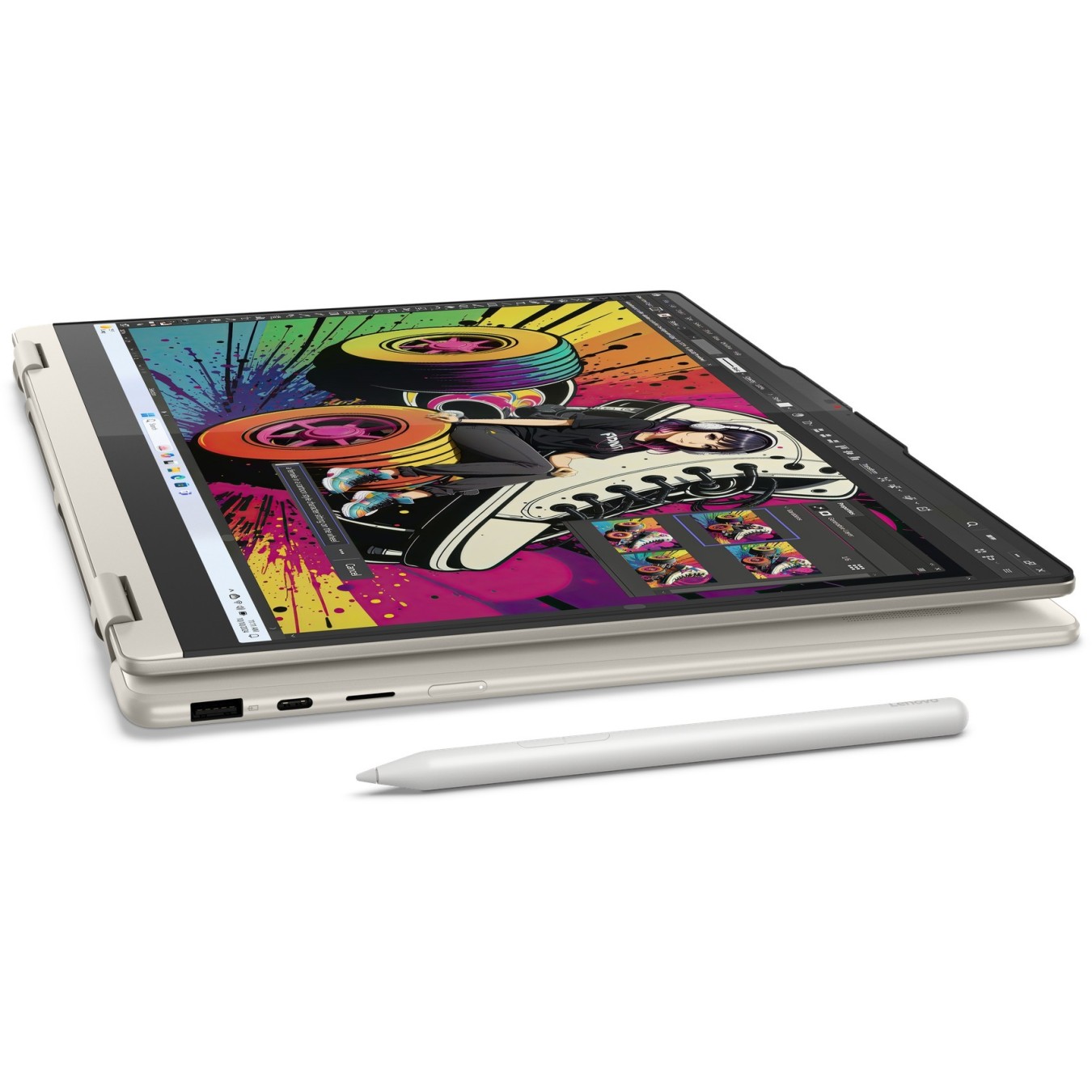 Lenovo Yoga 7 - 16AKP10 - Seashell Grey, 16GB LPDDR5x, 1TB SSD, OLED 16" 120Hz, Windows 11 Home