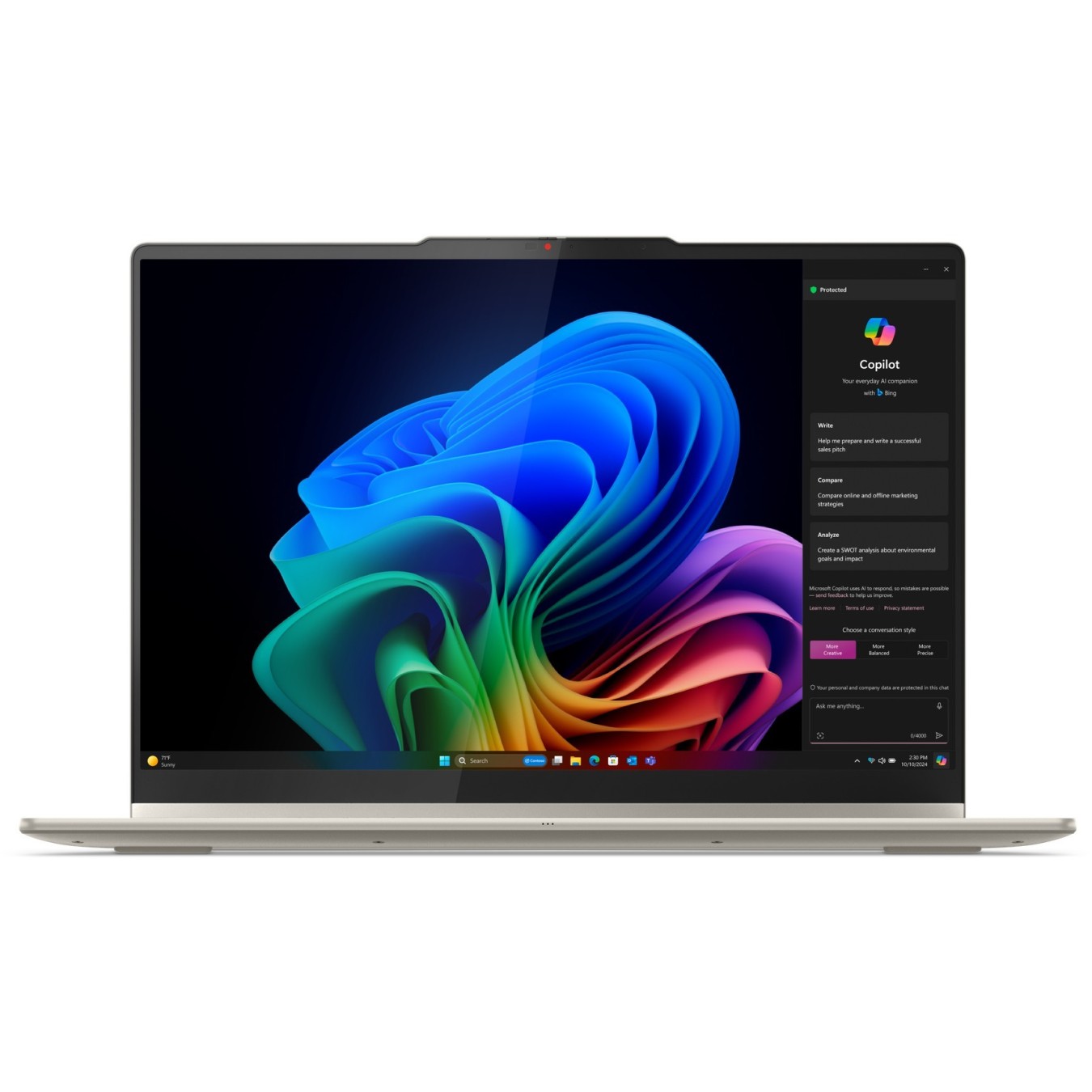 Lenovo Yoga 7 - 16AKP10 - Seashell Grey, 16GB LPDDR5x, 1TB SSD, OLED 16" 120Hz, Windows 11 Home