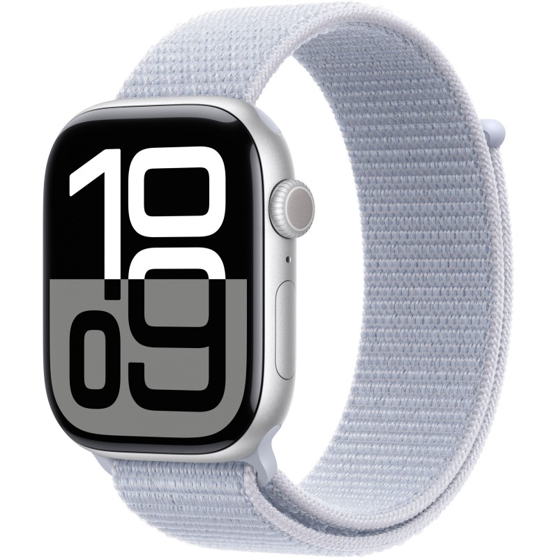 Buy Apple Watch Series 10 GPS 46mm Silver Aluminium Case with Sport Loop - Blue ... in Cyprus, Nicosia, Limassol, Larnaka, Pafos