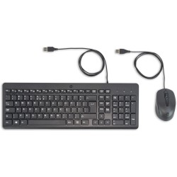 Buy HP 150 Wired Mouse and Keyboard - Black, USB Membrane Keyboard, QWERTY, 2pc ... in Cyprus, Nicosia, Limassol, Larnaka, Pafos