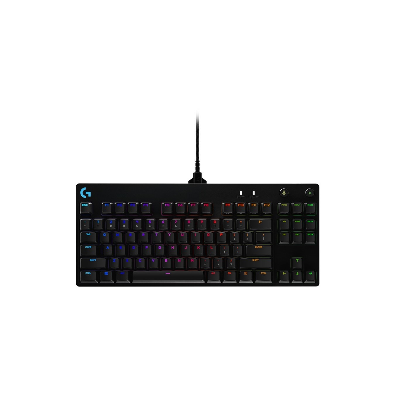 Logitech Gaming Pro USB Qwertz GX Blue mechanical kabelgebunden black - Black, GX Blue mechanical, Wired USB