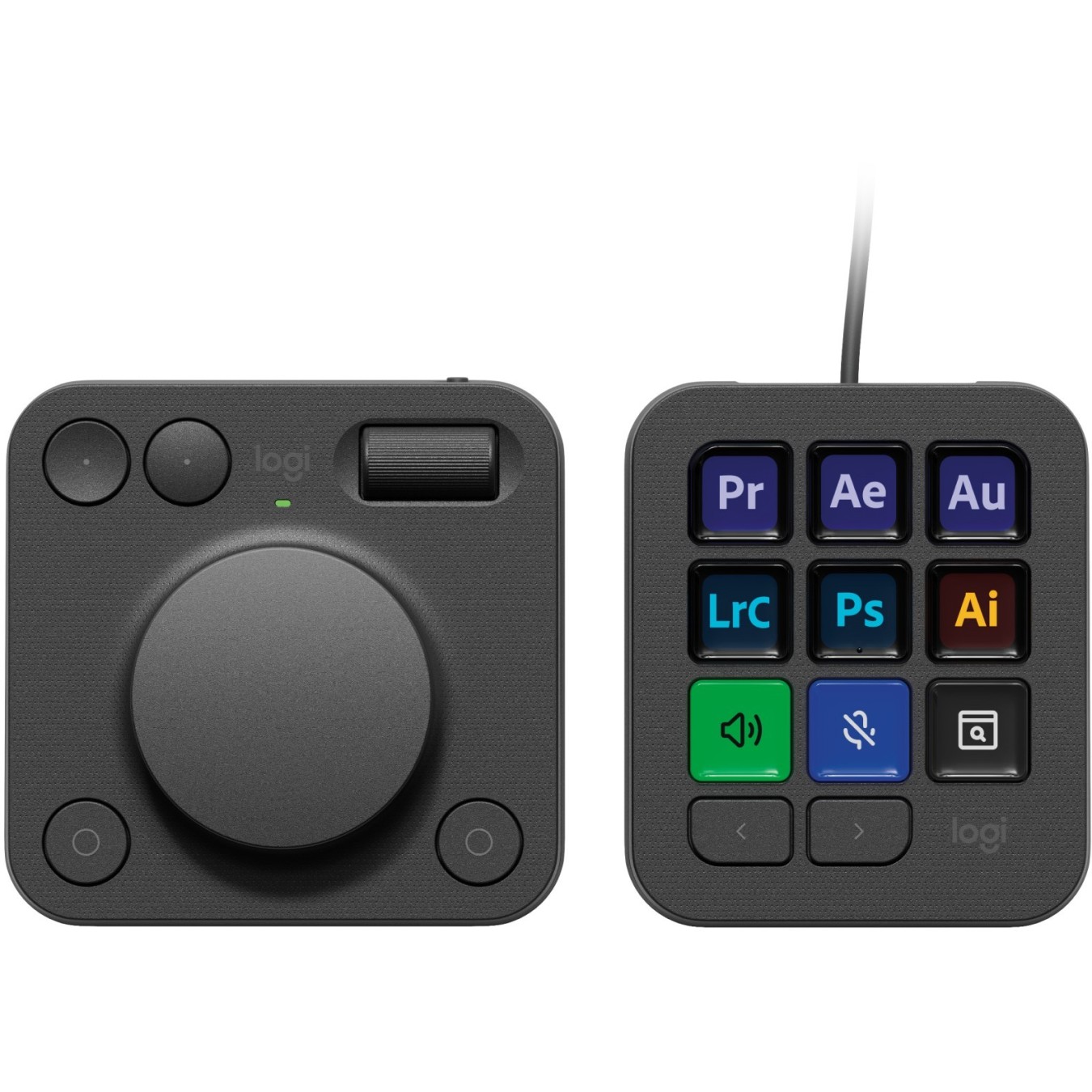 LOGITECH MX Creative Console Graphite - (Color Graphite, Interface Bluetooth/USB, Form Factor Numpad, OS MacOS)