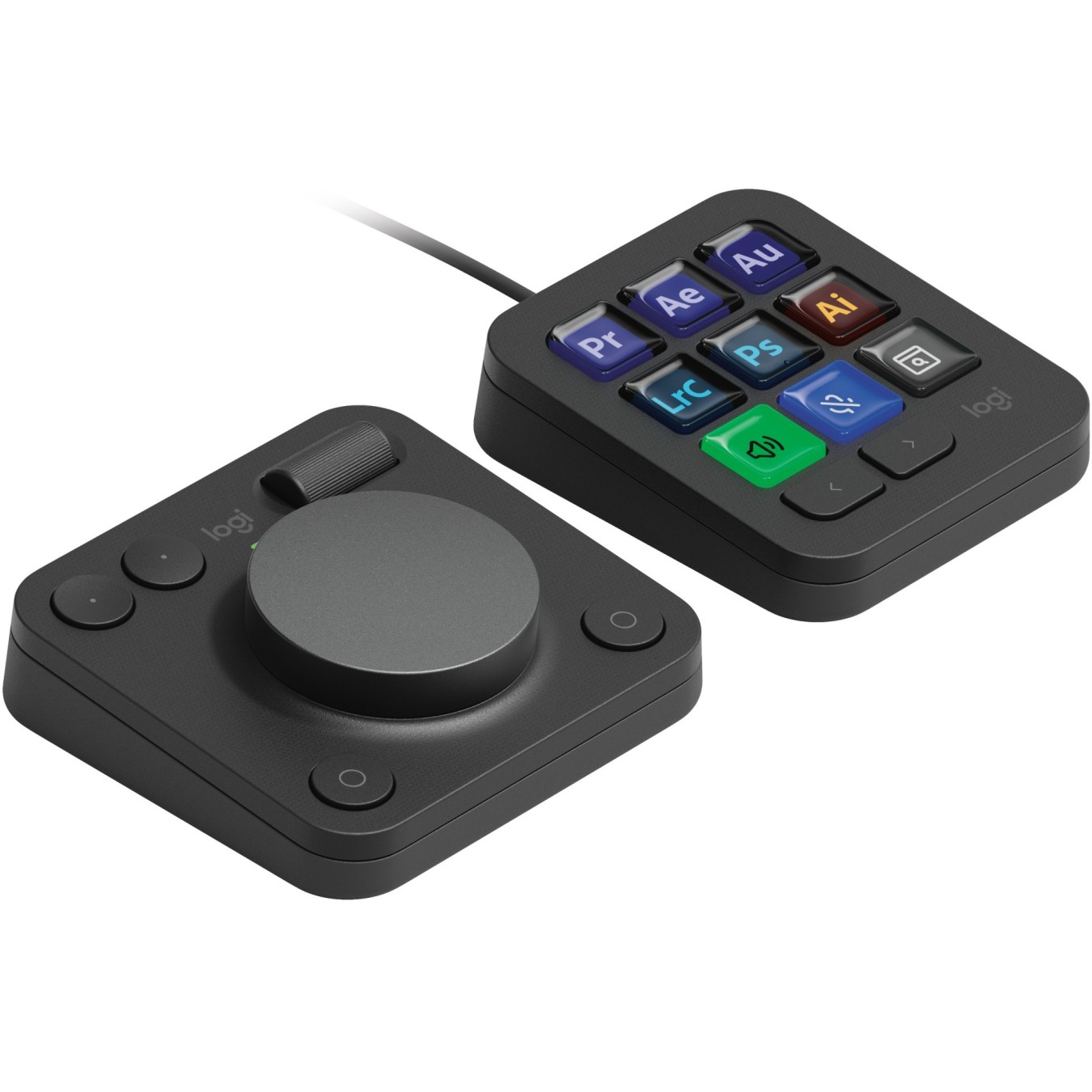 LOGITECH MX Creative Console Graphite - (Color Graphite, Interface Bluetooth/USB, Form Factor Numpad, OS MacOS)