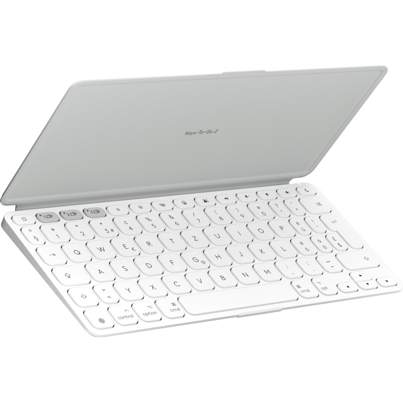 Logitech Keys-To-Go 2 Pale Grey - Wireless Bluetooth Mini Keyboard (German QWERTZ, Scissor Switch)