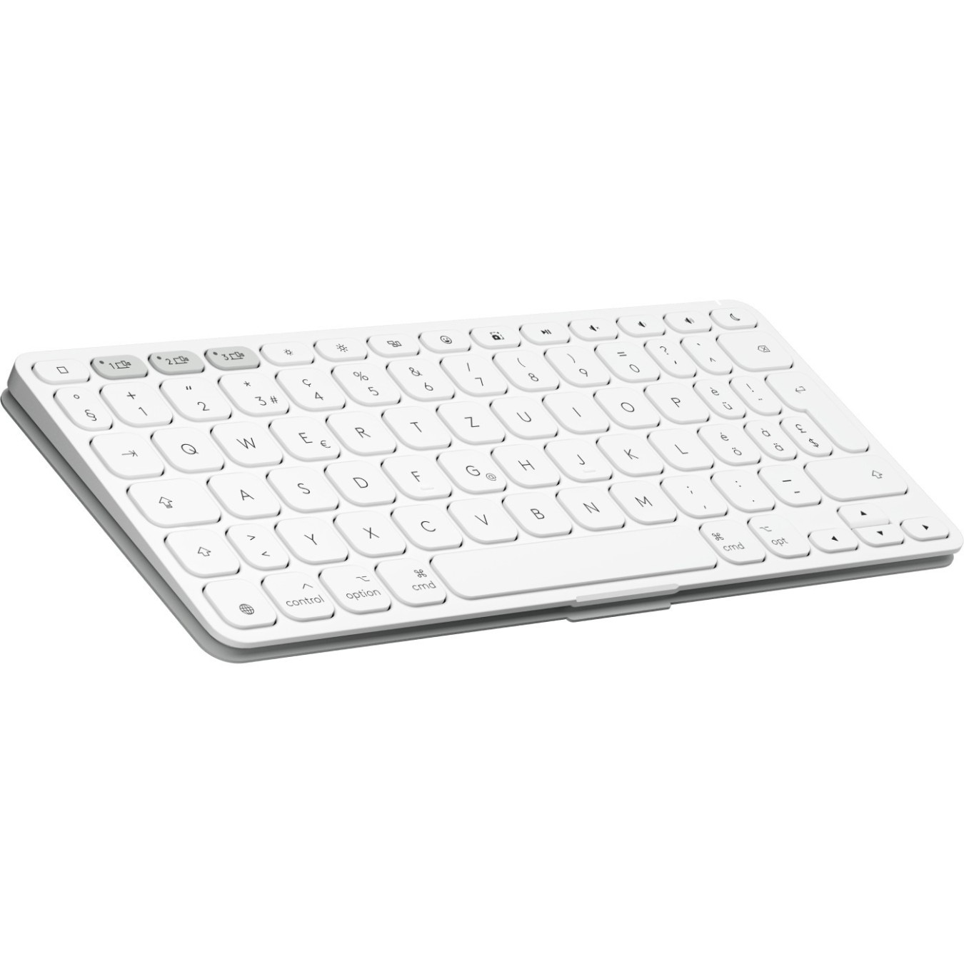Logitech Keys-To-Go 2 Pale Grey - Wireless Bluetooth Mini Keyboard (German QWERTZ, Scissor Switch)