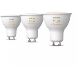 Buy Philips Hue White Ambiance GU10 Dreierpack 3x350lm - White, Bluetooth/Zigbee... in Cyprus, Nicosia, Limassol, Larnaka, Pafos