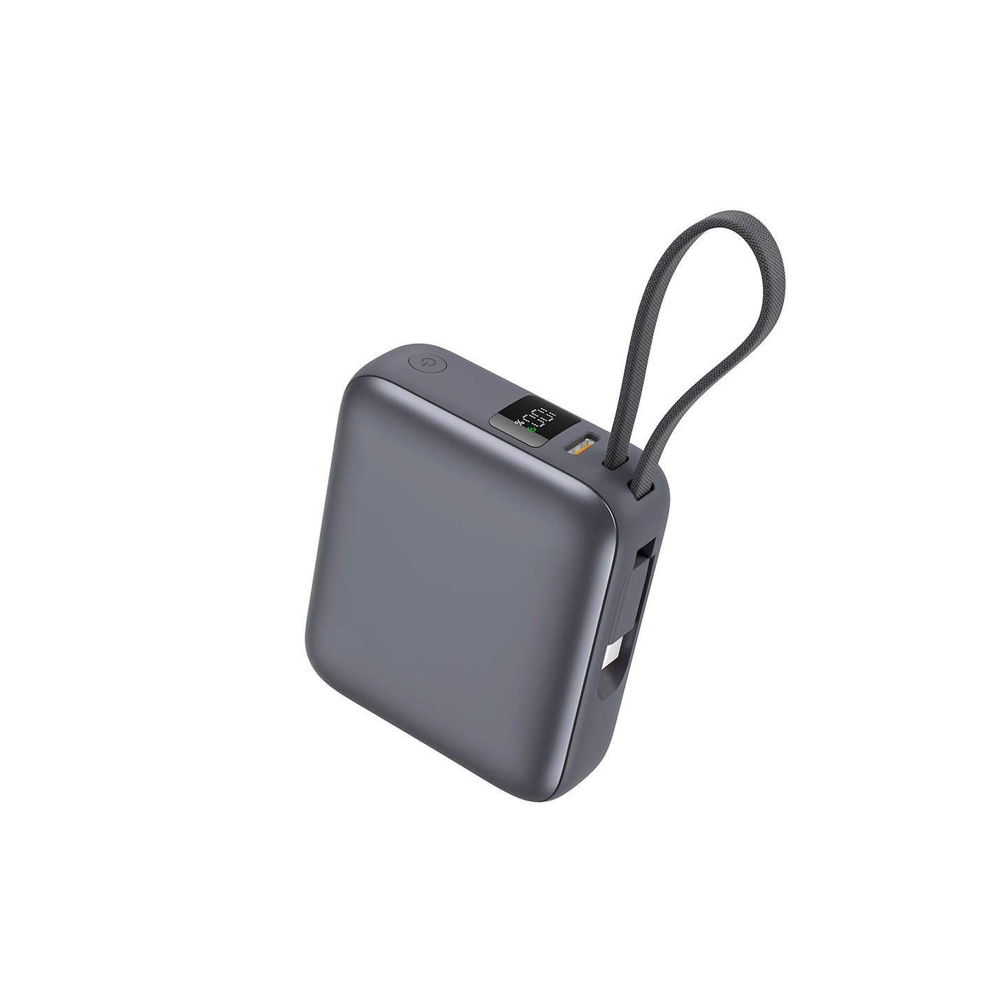 QCY PB10C Grey 10000mAh 35W PD fast charge power bank - PB10C - Grey, 10000mAh, 35W PD, Digital Display, Fireproof ABS+PC